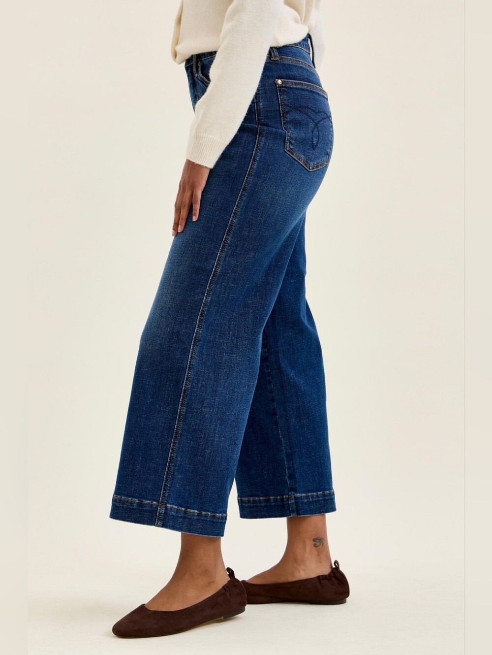 Judy Blue High Waist T.C. Claudia Ankle Wide Jeans - Picture 2 of 6